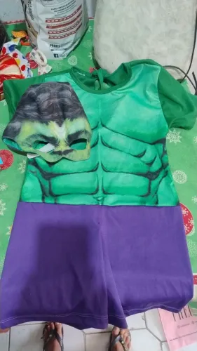 Fantasia infantil incrível rulk tamanho 8