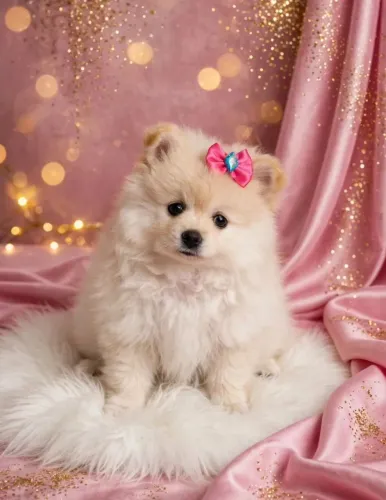 Lulu da pomerânia anão Ursinho fêmea