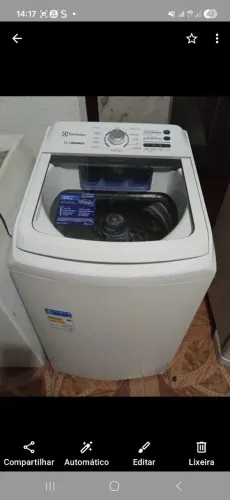 Maquina electrolux com defeito