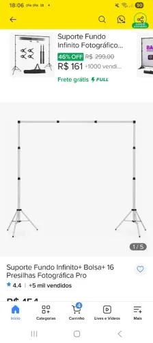 Suporte + fundo infinito. BRINDE 2 FUNDOS TEMÁTICOS