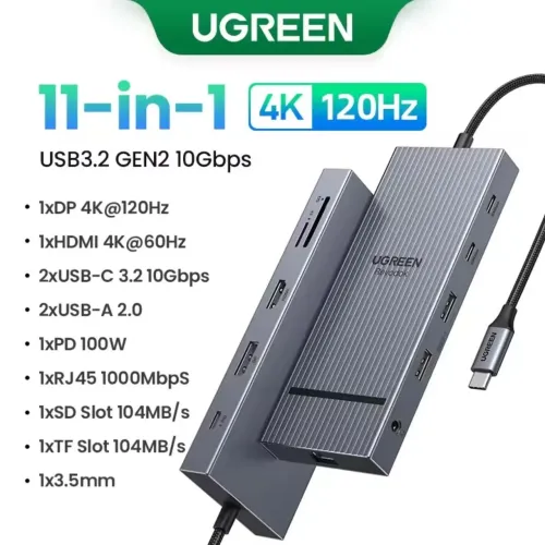 HUB Ugreen Revodok 11-in-1 4K 120hz