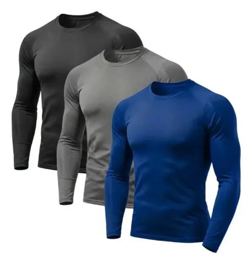 Kit 3 camisas manga longa Tam. G Dri Fit 
