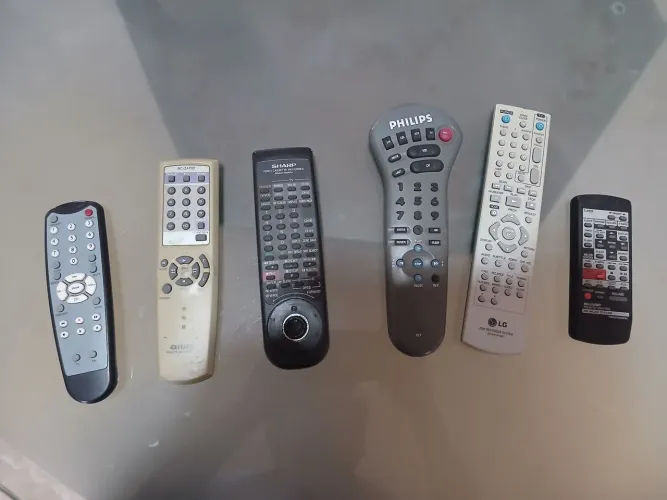 Controles remotos funcionando