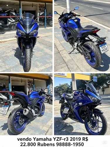YAMAHA YZF R-3 - usada em estrada