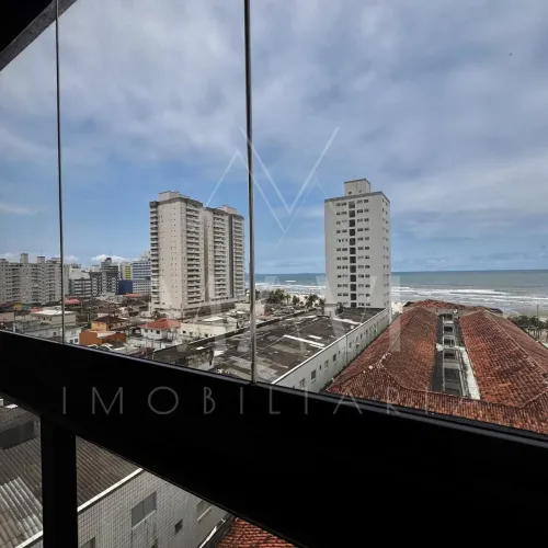 Apartamento 2 dormitórios para locação com vista mar no bairro da Mirim Praia Grande SP
