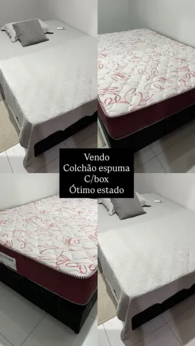 Colchão espuma c/ box. Casal.