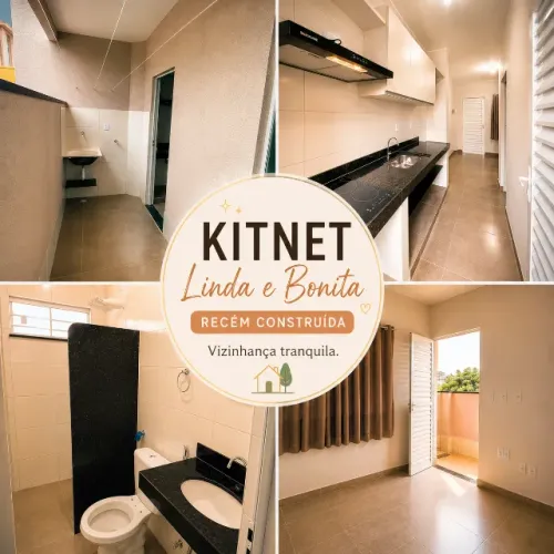 Linda Kitnet 1 qt Recem Construida, Local tranquilo, calmo, silencioso, belo lar pra você