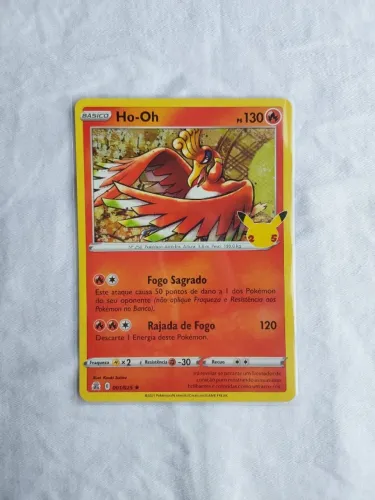 Cartas Pokémon: Ho-oh raro com dois Zapdos !!!!!