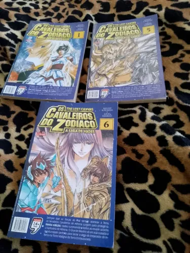 Mangá cavaleiros do zodíaco a saga de Hades volumes 1-5 e 6.