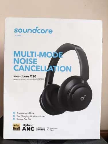 Fone Headphone Bluetooth Anker Soundcore Life Q30 com Cancelamento De Ruído