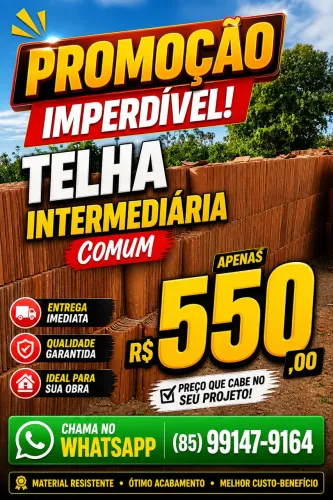 Telha intermediária comum