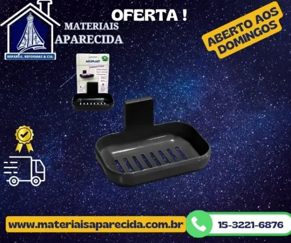 Saboneteira Plastico Adesivo Arqplast