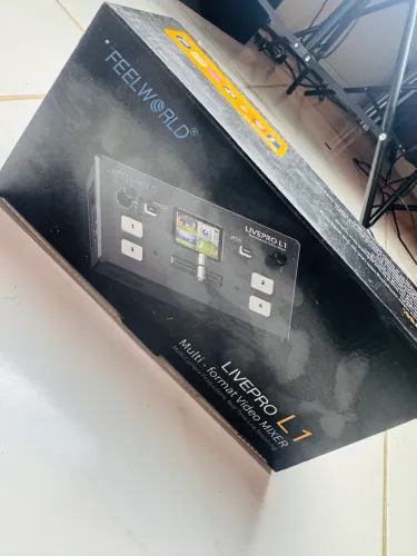 Feelworld LIVEPRO L1 - Mixer de Vídeo Profissional para Transmissões ao Vivo
