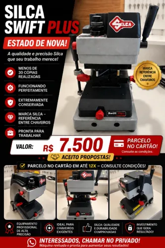 Máquina de chave Pantografica Silca Swift Plus