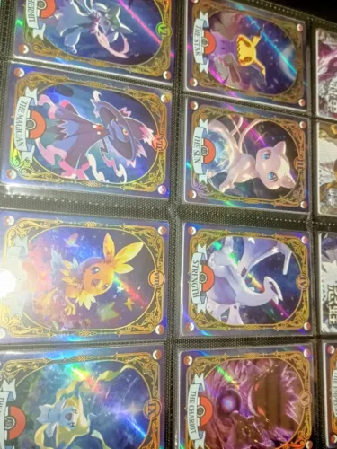 12 Cartas Pokémon Mengka 2 Coleção Tarot Raridade AR Completa (Eif Baby)