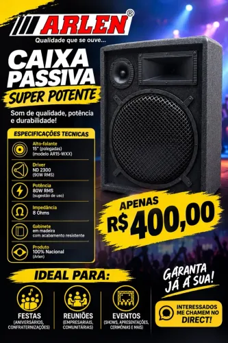 Caixa de som Passiva