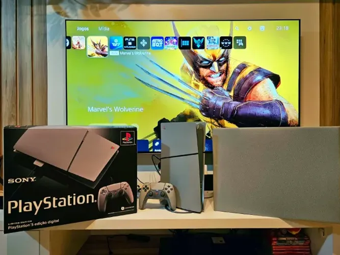 Playstation 5 Slim 30 Anos Destravado - Completo Perfeito!