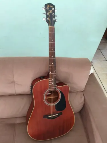 Violão Hofma Folk, passo cartão até 18x