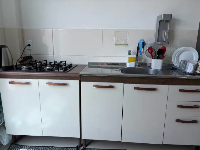 Balcão de cozinha com fogão