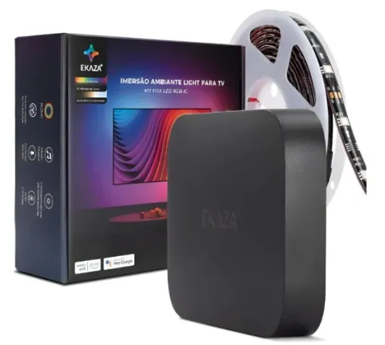 Fita LED EKAZA RGB-IC Ambilight para TV 55-65" - Alexa/Google