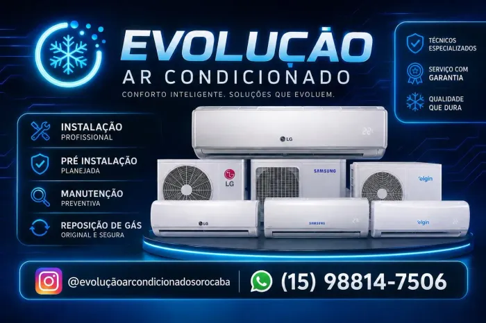 Instalação e manutenção de ar condicionado