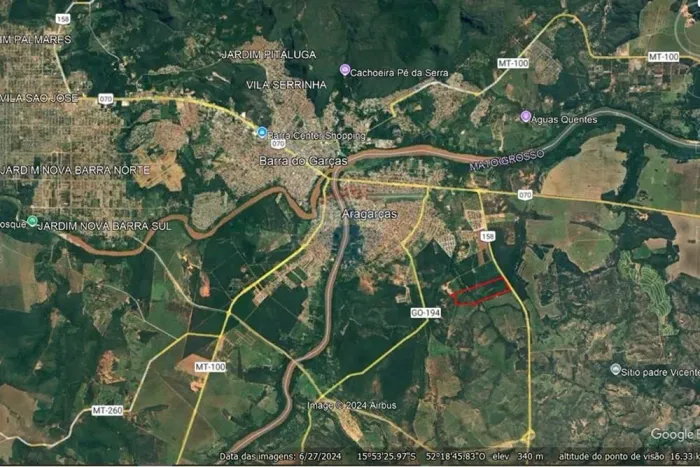 Área para loteamento em Aragarças,- GO .