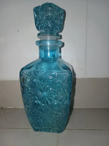 Vidro azul pra licor