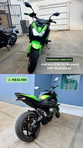 Kawasaki Z-800 NOVA - ABAIXO DA FIPE
