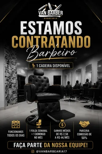 vaga de barbeiro