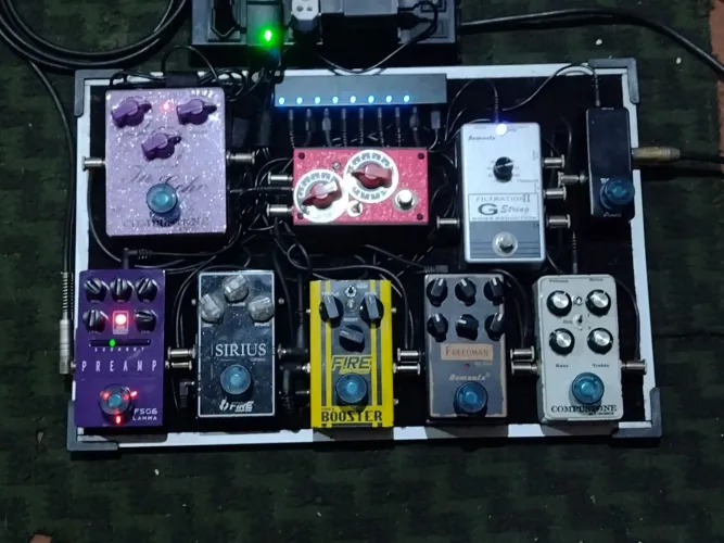 Set de pedais para guitarra