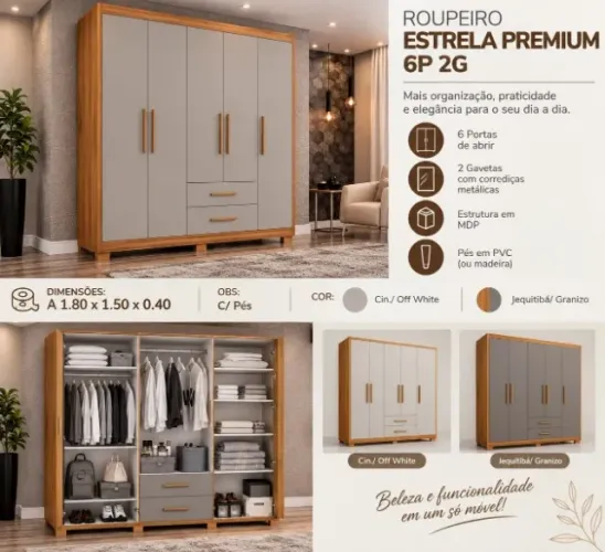 Guarda roupa estrela