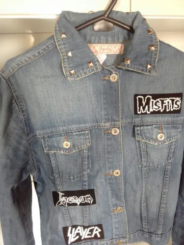Slayer Sepultura Jaqueta Jeans Venom e Misfits