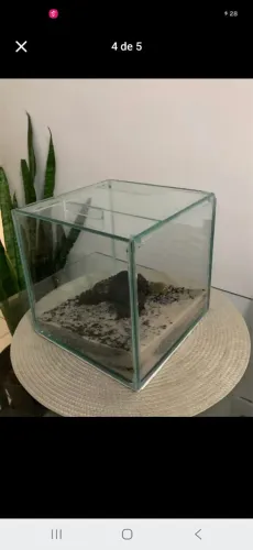 Aquário cubo 8 litros