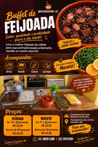 BUFFET DE FEIJOADA E MOCOTÓ PARA SEU EVENTO