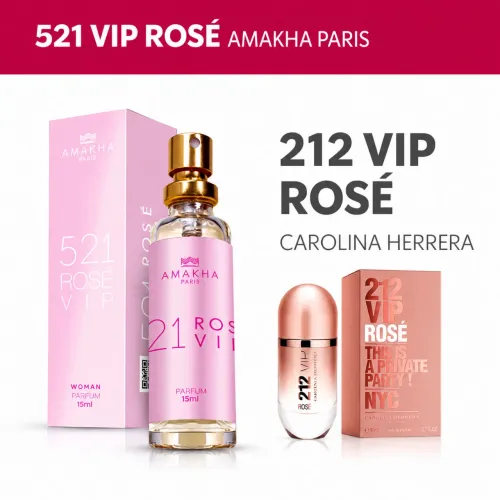 Perfume Importado 521 VIP Rosé 15ml Amakha Paris