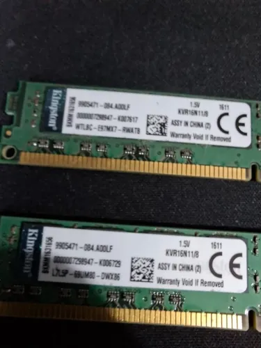 Memória RAM Kingston 8GB DDR3 1600MHz