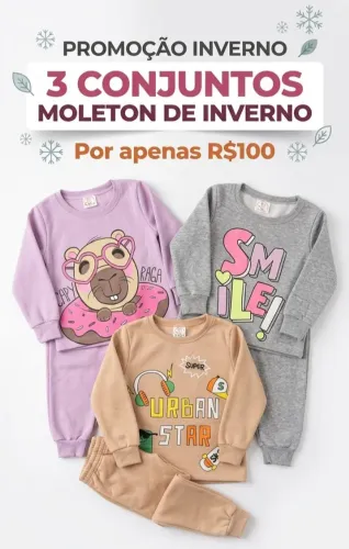 Conjuntos moleton! Promoção 