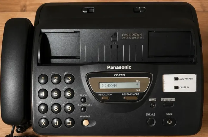 Aparelho de Fax e telefone Panasonic KX-FT21