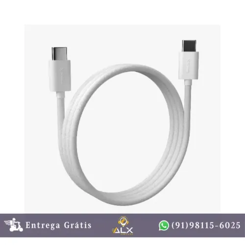 Cabo Usb-c para Usb-c 2 Metros - Fortrek U222 Branco *ENTREGA GRÁTIS*