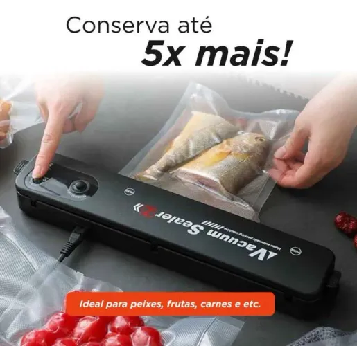 Seladora a vácuo com sacos incluso