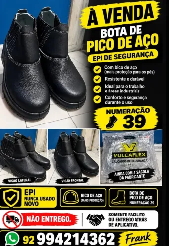 Bota bico de aço 