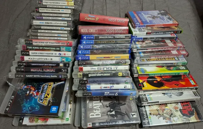 Jogos de PlayStation, Xbox, Neo Geo, Mega Drive, Super Nes - PS1, PS2, PS3, PS4