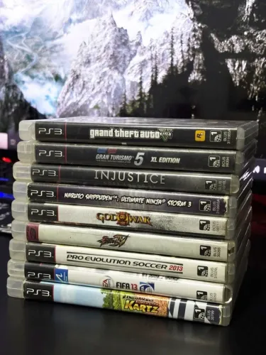 Lote com 9 Jogos de PS3 | GTA V, God of War 3 e mais