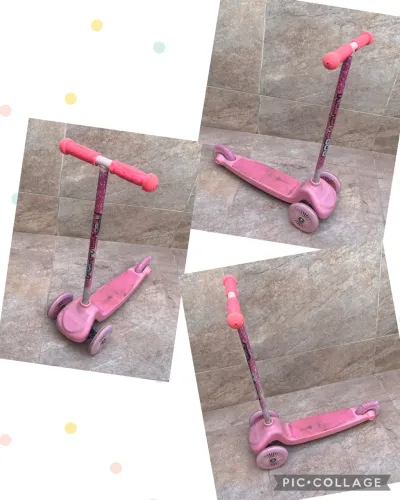Lote Bike Disney, patinete rosa, cadeirinha, carrinho de bebê e Tv