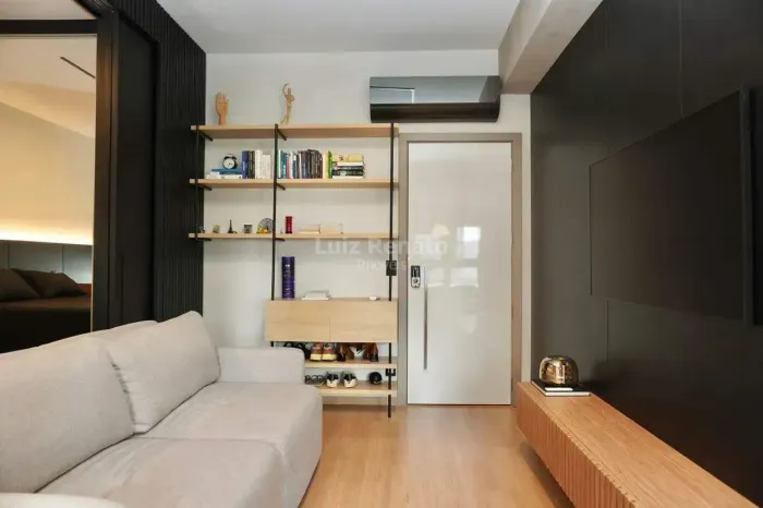 Apartamento para locação, 1 quarto com suíte, área aproximada de 44m² na Savassi