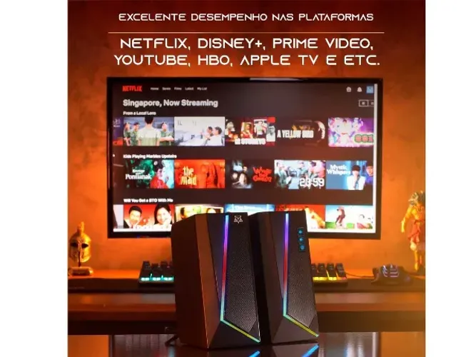 Caixa De Som Gamer Nirvan S10a - R$189,00 No Pix, ou 5x de R$39,99 Sem Jurus!
