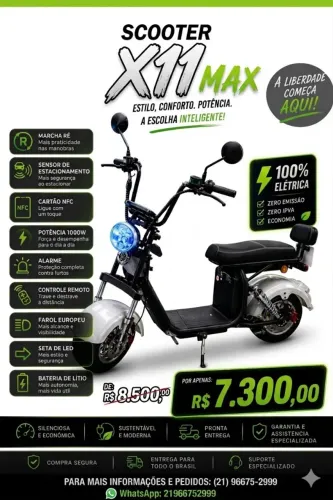 Vendo moto okm elétrica x11 max