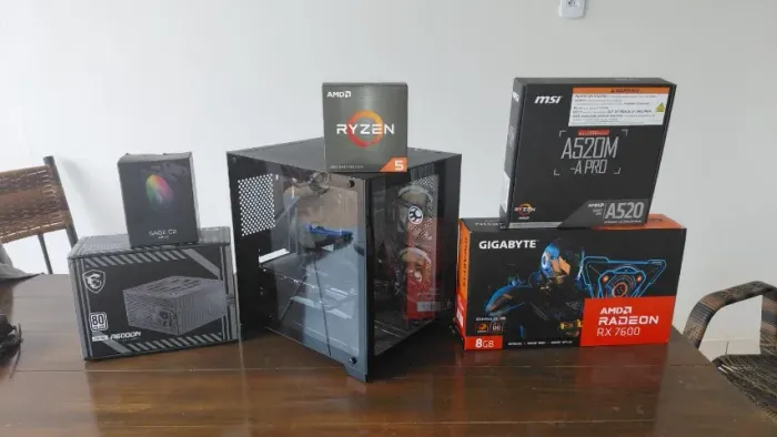 Pc Gamer completo RX 7600 + 16gb ram 3200hz ddr4 + Ryzen 5 5500