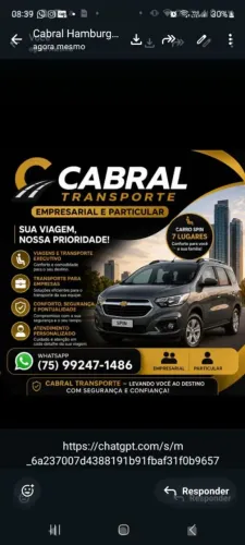 Transporte escolar empresa,faculdade e particulares ZAP *86