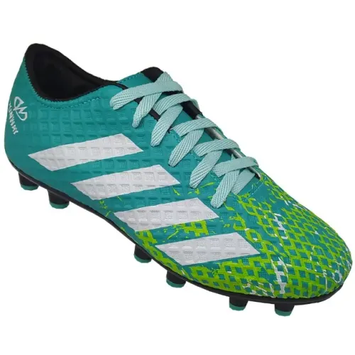 Chuteira Campo de Trava Masculina Futebol Verde Água Runway 2080CVA